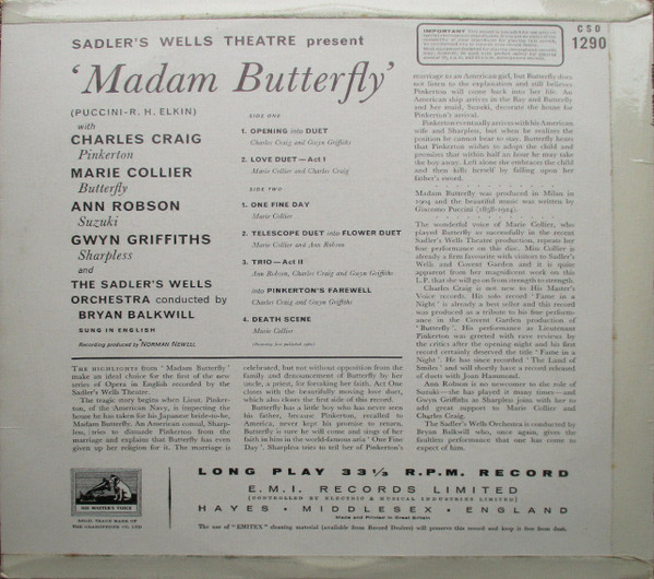 Madam Butterfly (In English)