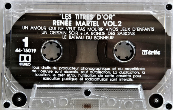 Renée Martel - Les Titres D'Or - Vol.2 | Disques Mérite (44-15019) - 3 Renée Martel - Les Titres D'Or - Vol.2 | Disques Mérite (44-15019) - 3