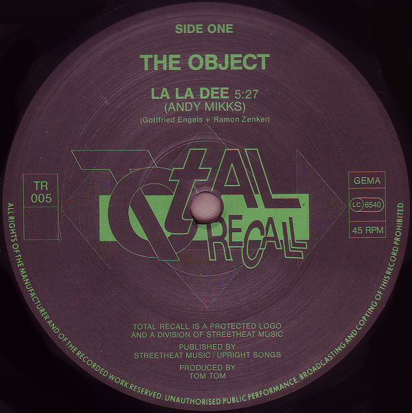 La La Dee (Tekkno Mix / Remix By Tom Tom)