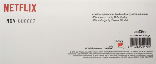 Ryuichi Sakamoto - Black Mirror: Smithereens (Music From The Original TV Series) | Music On Vinyl (MOVATM278) - 7