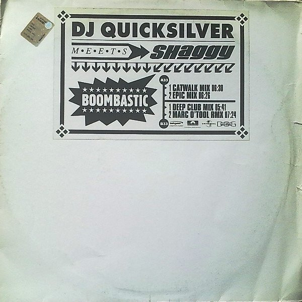 DJ Quicksilver Meets Shaggy - Boombastic | Zeitgeist (UD 035-R)