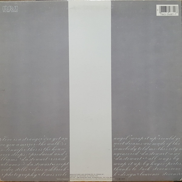 Eurythmics - Sweet Dreams (Are Made Of This) | RCA Victor (AFL1-4681) - 2 Eurythmics - Sweet Dreams (Are Made Of This) | RCA Victor (AFL1-4681) - 2