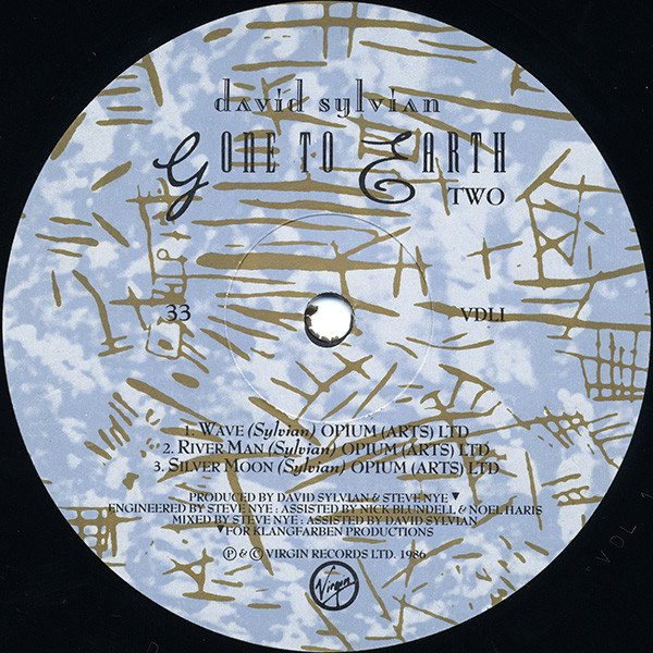 David Sylvian - Gone To Earth | Virgin (VDL1) - 6 David Sylvian - Gone To Earth | Virgin (VDL1) - 6