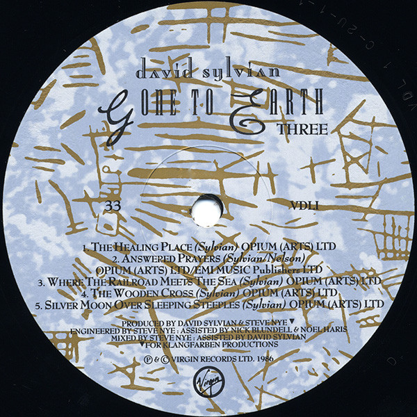 David Sylvian - Gone To Earth | Virgin (VDL1) - 7 David Sylvian - Gone To Earth | Virgin (VDL1) - 7