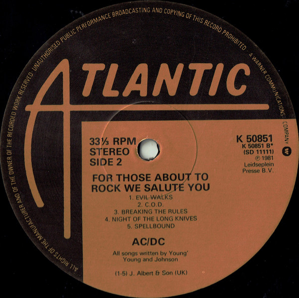 For Those About To Rock We Salute You