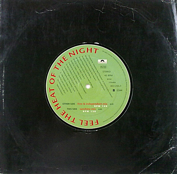 Masterboy - Feel The Heat Of The Night | Polydor (853 235-1) - 3