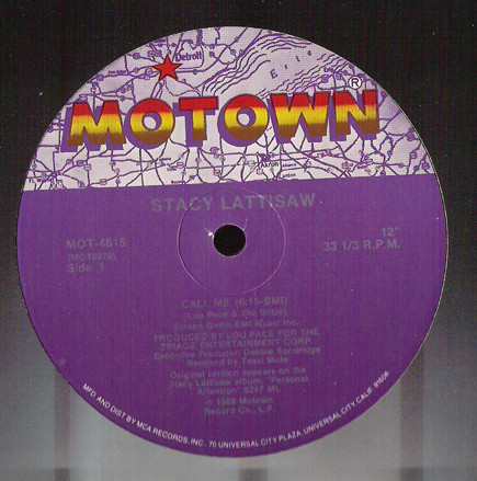 Stacy Lattisaw - Call Me | Motown (MOT-4615) - 2