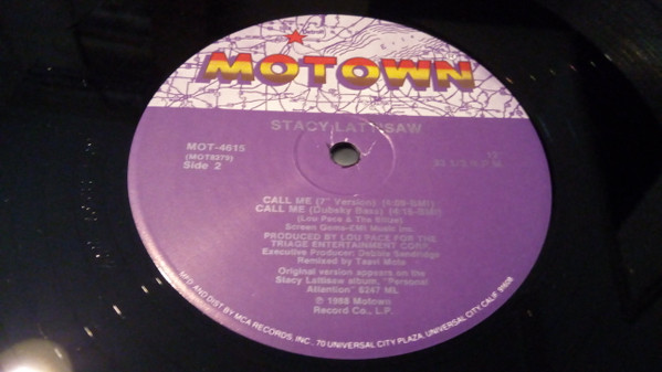 Stacy Lattisaw - Call Me | Motown (MOT-4615) - 4