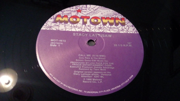 Stacy Lattisaw - Call Me | Motown (MOT-4615) - 3