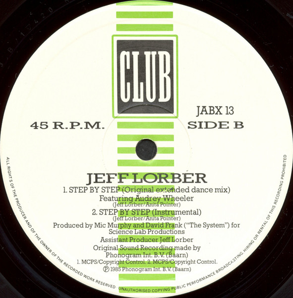Jeff Lorber - Best Part Of The Night (Club-Extended Mixes) | Club (JABX 13) - 4