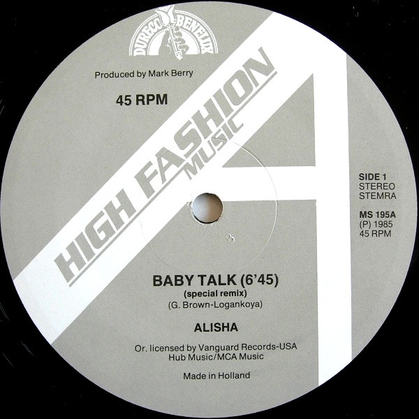 Alisha - Baby Talk | High Fashion Music (MS 195) - 3 Alisha - Baby Talk | High Fashion Music (MS 195) - 3