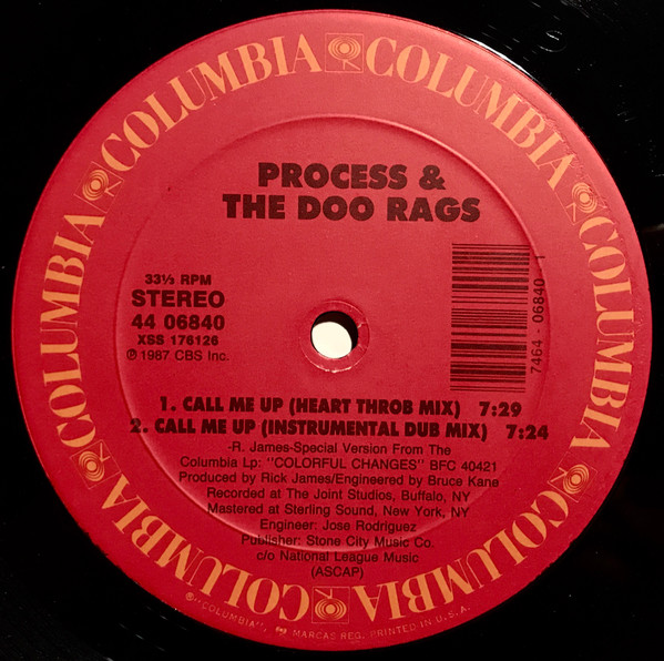 Process & The Doo Rags - Call Me Up | Columbia (44 06840) - 2