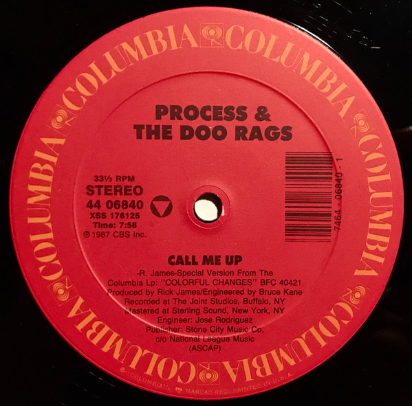 Process & The Doo Rags - Call Me Up | Columbia (44 06840) - main