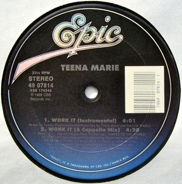 Teena Marie - Work It | Epic (49 07814) - 4 Teena Marie - Work It | Epic (49 07814) - 4