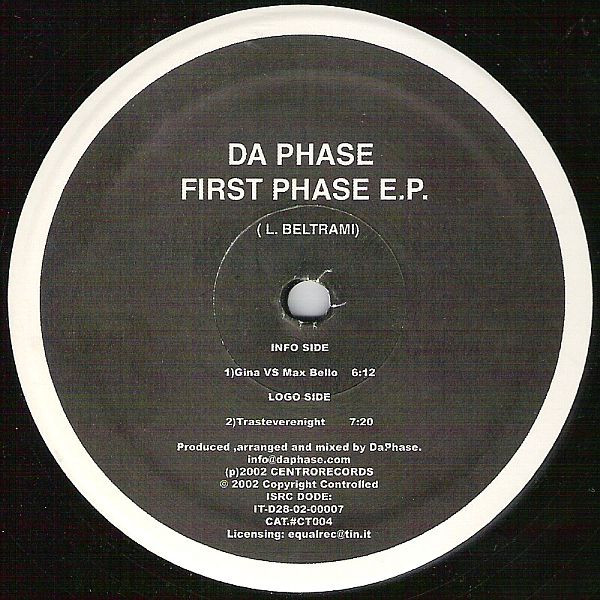Da Phase - First Phase E.P. | Centro Records (CT004) - 3