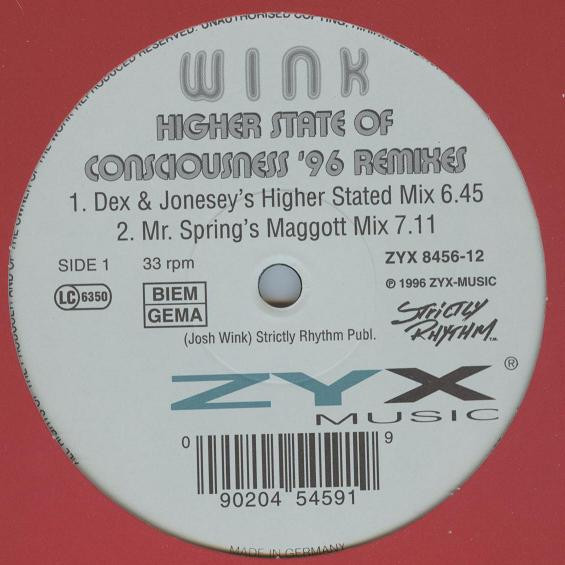 Wink - Higher State Of Consciousness '96 (Remixes) | ZYX Music (ZYX 8456-12) - main Wink - Higher State Of Consciousness '96 (Remixes) | ZYX Music (ZYX 8456-12) - main