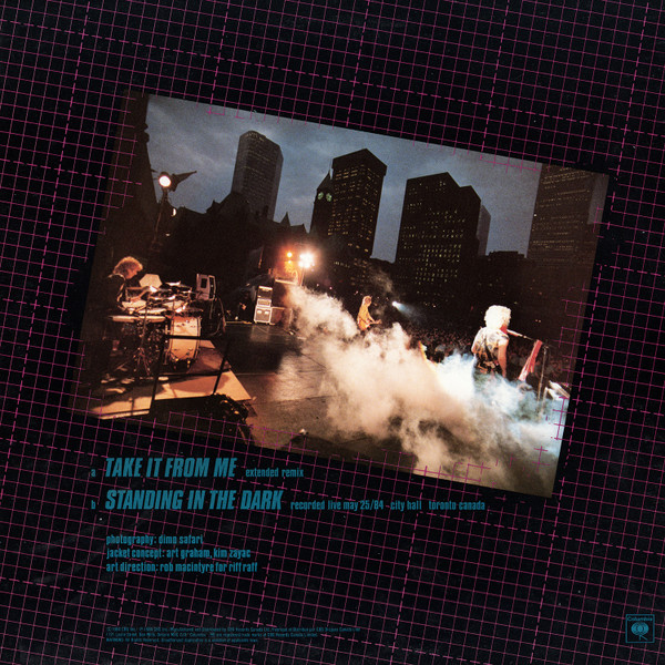 Platinum Blonde - Take It From Me / Standing In The Dark | Columbia (12CXP 7029) - 2