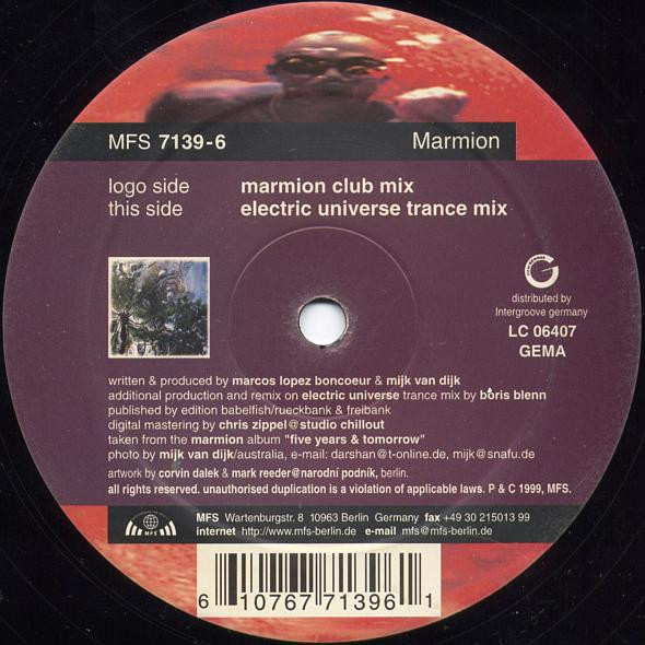 Marmion - Five Years & Tomorrow | MFS (MFS 7139-6) - 2