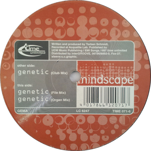 Mindscape - Genetic EP | Time Unlimited (TIME 071-6) - 4