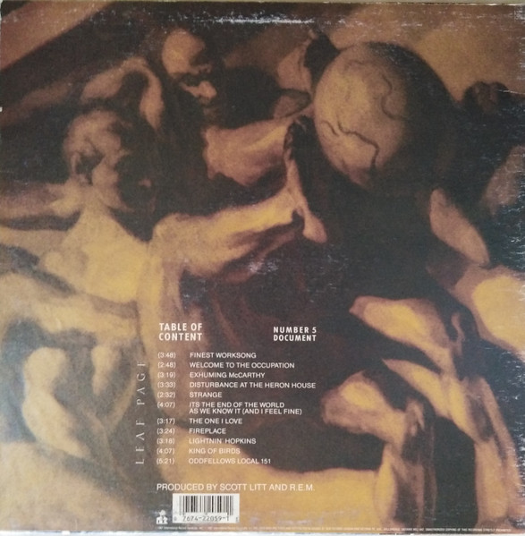 R.E.M. - Document | I.R.S. Records (IRS-42059) - 2 R.E.M. - Document | I.R.S. Records (IRS-42059) - 2
