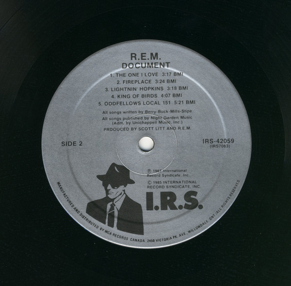 R.E.M. - Document | I.R.S. Records (IRS-42059) - 4 R.E.M. - Document | I.R.S. Records (IRS-42059) - 4