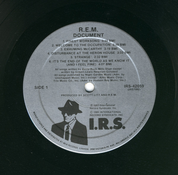 R.E.M. - Document | I.R.S. Records (IRS-42059) - 3 R.E.M. - Document | I.R.S. Records (IRS-42059) - 3
