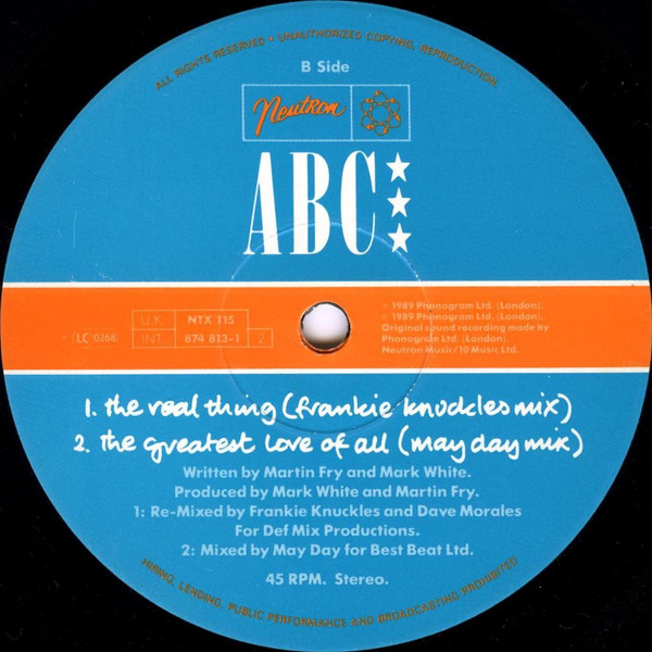 ABC - The Real Thing | Neutron Records (NTX 115) - 4