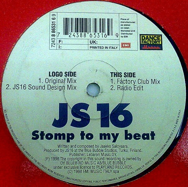 JS16 - Stomp To My Beat | Dance Factory (7243 8 86531 6 9) - main JS16 - Stomp To My Beat | Dance Factory (7243 8 86531 6 9) - main