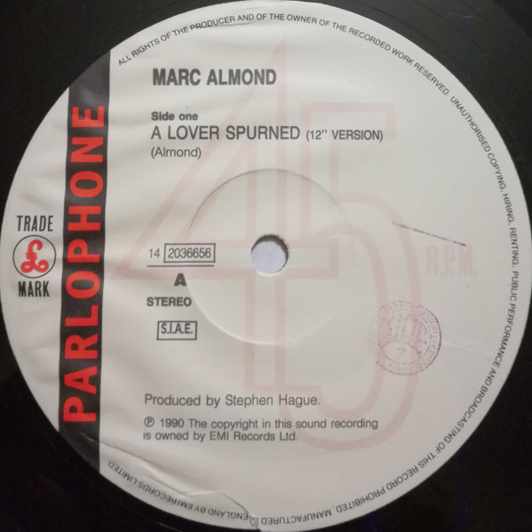 Marc Almond - A Lover Spurned | Parlophone (14 2036656) - 3