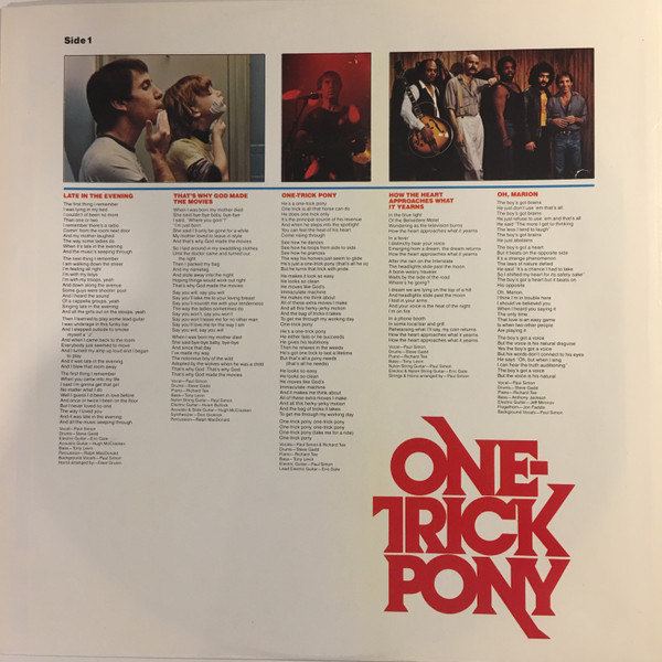 Paul Simon - One-Trick Pony | Warner Bros. Records (K56846) - 4 Paul Simon - One-Trick Pony | Warner Bros. Records (K56846) - 4
