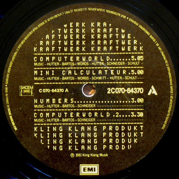 Kraftwerk - Computer World | EMI (2C 070 64370) - 3