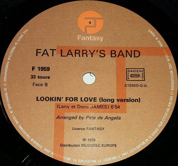 Fat Larry's Band - Lookin' For Love | Fantasy (F 1959) - 3 Fat Larry's Band - Lookin' For Love | Fantasy (F 1959) - 3