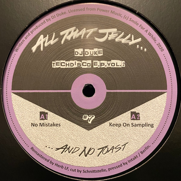 DJ Duke - Techdisco E.P. Vol. 2 | All That Jelly (#7)