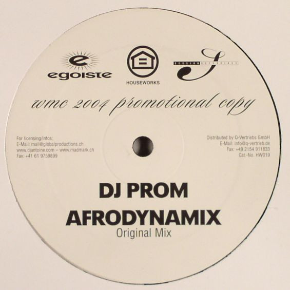DJ Prom / DJ Antoine vs. Mad Mark With Cyndi Lauper - Afrodynamix / Disco Inferno | Houseworks (HW019) - main DJ Prom / DJ Antoine vs. Mad Mark With Cyndi Lauper - Afrodynamix / Disco Inferno | Houseworks (HW019) - main