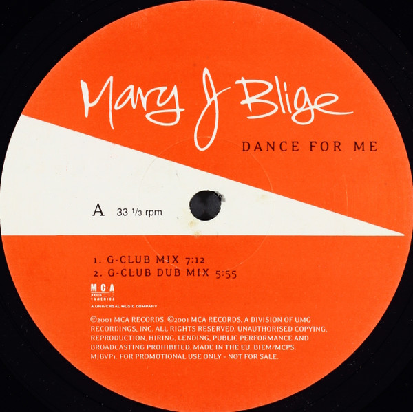 Mary J. Blige - Dance For Me (Remixes) | MCA Records (MJBVP1) - 2 Mary J. Blige - Dance For Me (Remixes) | MCA Records (MJBVP1) - 2