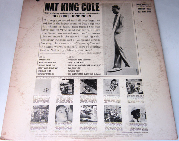 Nat King Cole - Ramblin' Rose (Mono) [Vinyl] | Capitol Records (T 1793) - 2