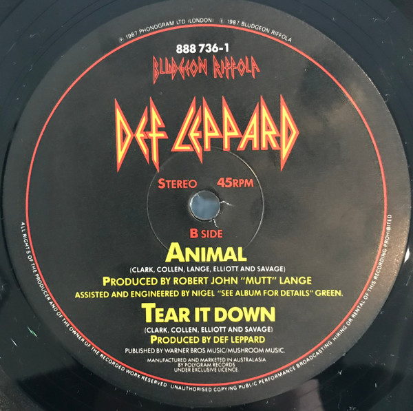 Def Leppard - Animal | Mercury (888 736-1) - 4