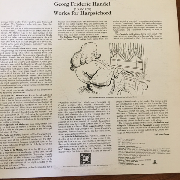 Works For Harpsichord