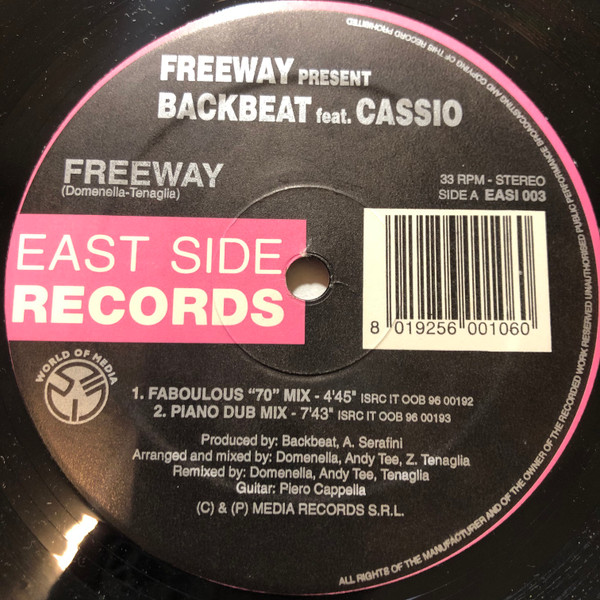 Freeway Presents Backbeat Feat. Cassio - Freeway | East Side Records (EASI 003) - main