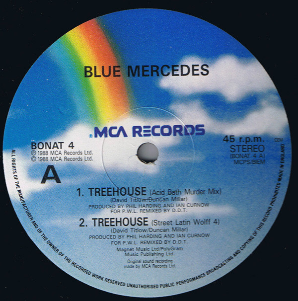 Blue Mercedes - Treehouse | MCA Records (BONAT 4) - 3