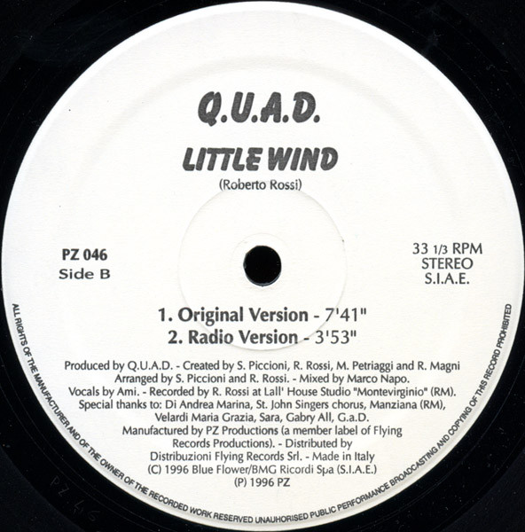 Q.U.A.D. - Little Wind | PZ Productions (PZ 046) - 2