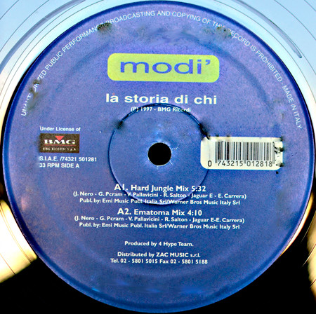 Modi - La Storia Di Chi | BMG (74321 501281) - main