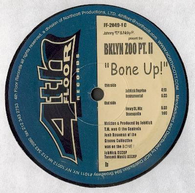 Johnny D & Nicky P - The Bklyn Zoo Pt. II: Bone Up! | 4th Floor Records (FF-2049-1C) - main Johnny D & Nicky P - The Bklyn Zoo Pt. II: Bone Up! | 4th Floor Records (FF-2049-1C) - main