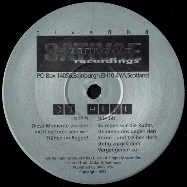 Hell - Diese Momente EP | Sativae Recordings (tiva008)