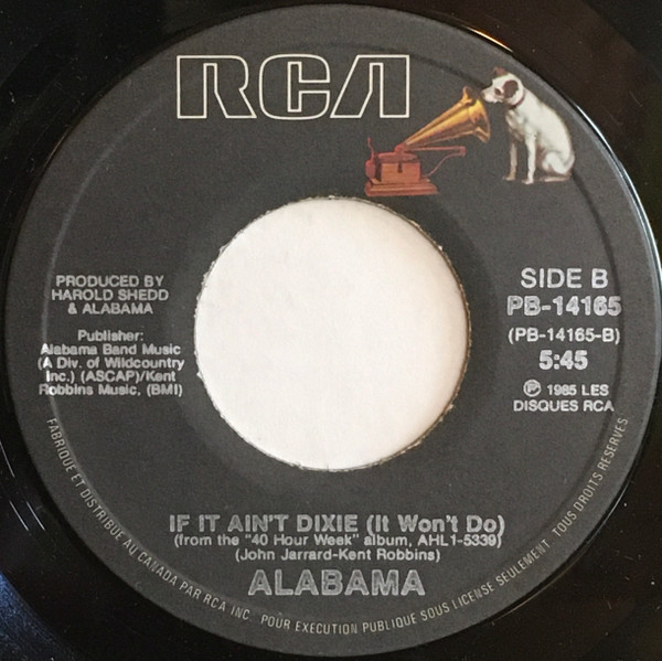 Alabama - Can't Keep A Good Man Down | RCA (PB-14165) - 2
