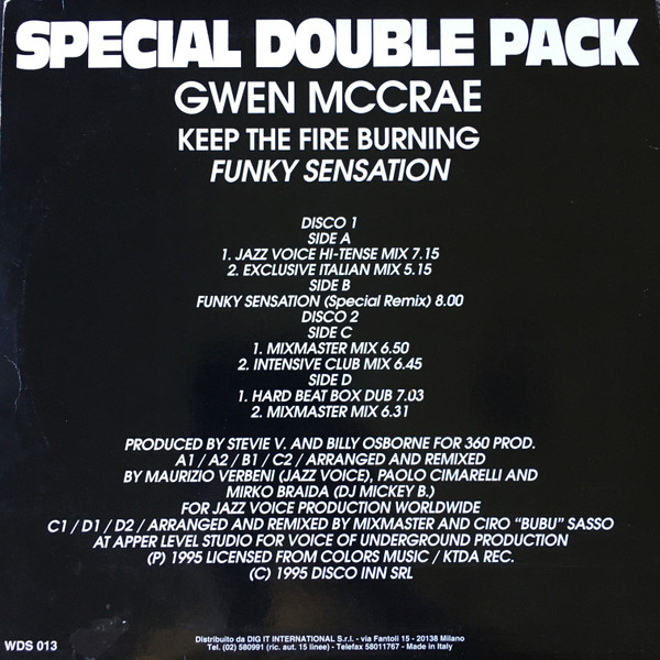 Gwen McCrae - Keep The Fire Burning / Funky Sensation | Who's Di Selecta? (WDS 013) - 2 Gwen McCrae - Keep The Fire Burning / Funky Sensation | Who's Di Selecta? (WDS 013) - 2