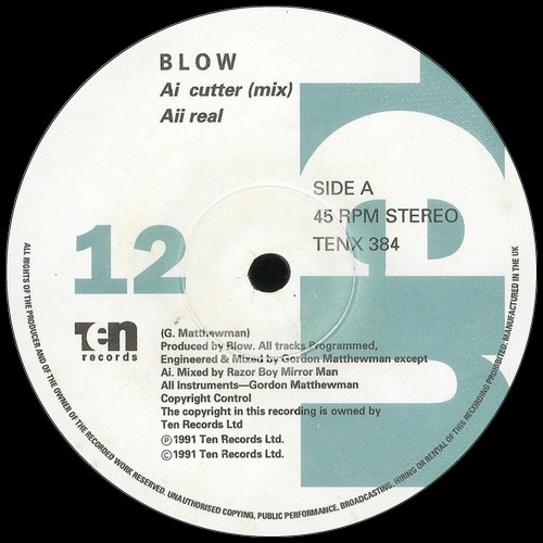 Blow - Cutter | 10 Records (TENX384) - 3 Blow - Cutter | 10 Records (TENX384) - 3