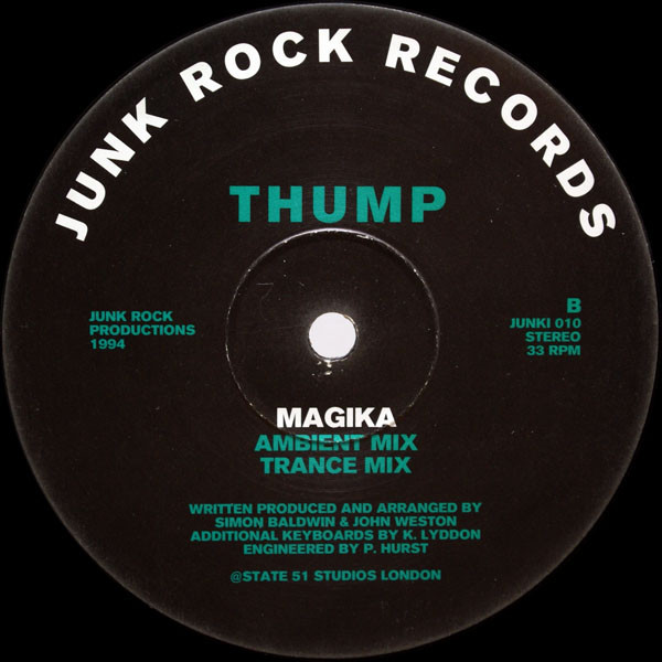 Thump - Magika | Junk Rock Records (JUNKI 010) - 2