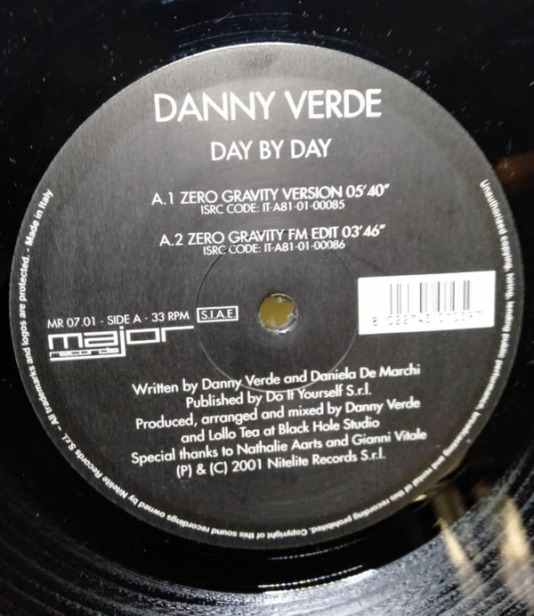 Danny Verde - Day By Day | Major Records (MR 07.01) - 3