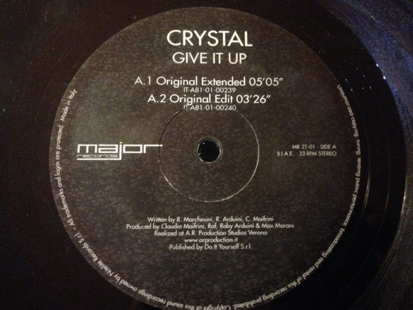 Crystal - Give It Up | Major Records (MR 21.01)
